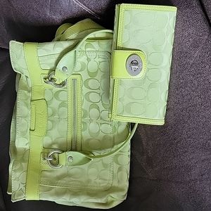 Coach Shoulder Bag with Matching Wallet!